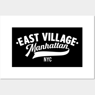 East Village Manhattan - NYC Minimal Logo Posters and Art